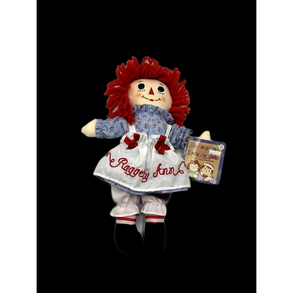 Handmade By Aurora Hasbro Raggedy Ann Plush 14" Doll With Tag - Picture 2 of 15